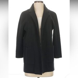 J. Crew 365 Black Merino Wool Sweater Jacket Blazer Size XSmall